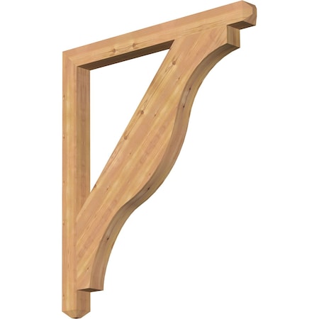 Ekena Millwork Funston Craftsman Smooth Bracket, Western Red Cedar, 3 1/2"W x 42"D x 48"H BKT04X42X48FST04SWR